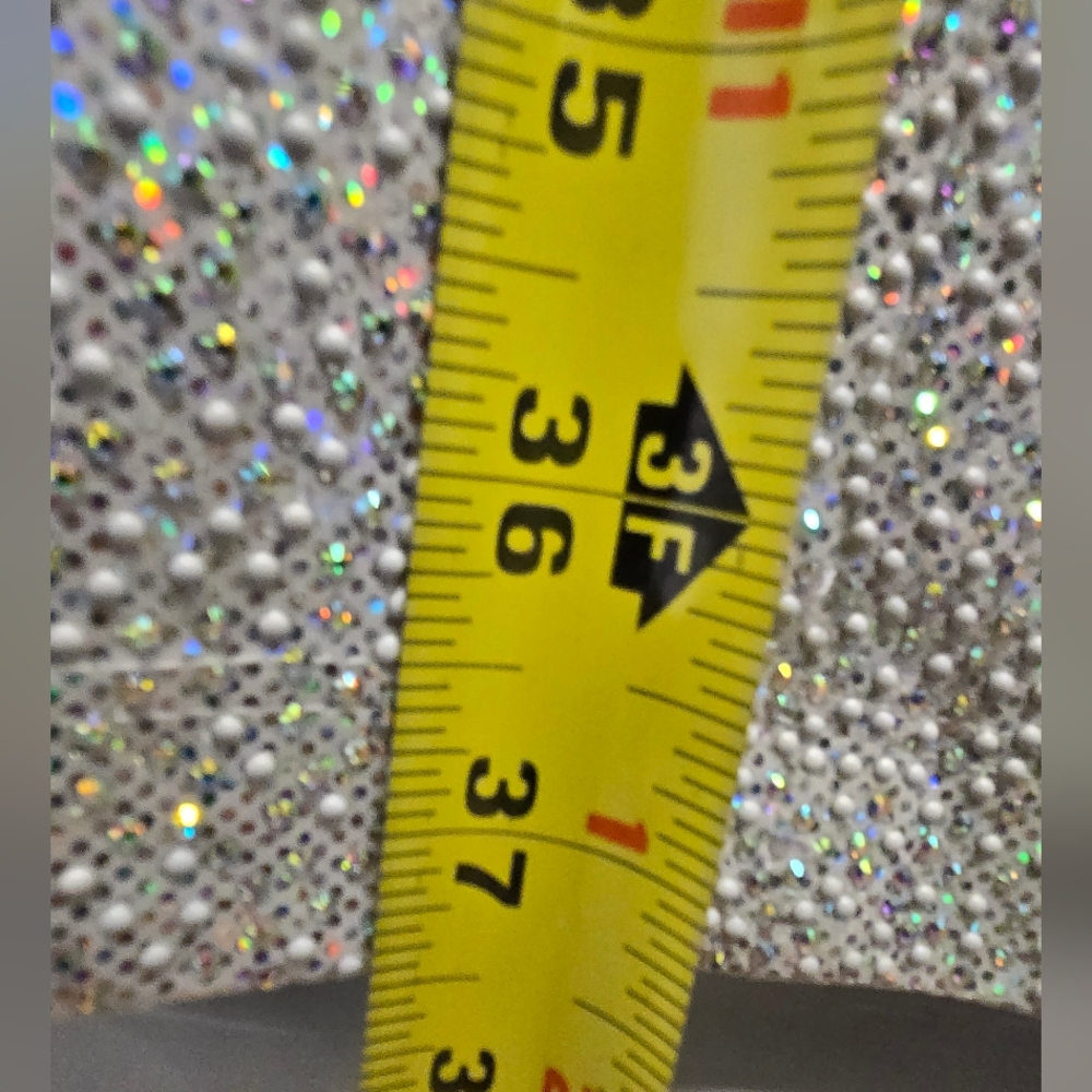NWT GRAYSE Stretchy Rhinestone Embellished Confetti Cocktail Short‎ Dress SZ M - Picture 9 of 12